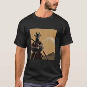 Camiseta O Belo Samurai Alegou Em Sua Espada Armada Em
