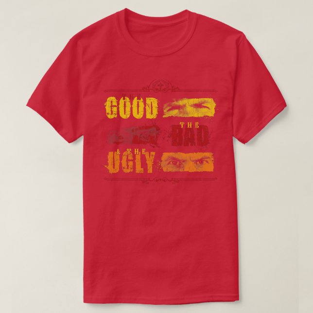 Camiseta O Bem O Mau O Clássico Feio (Frente do Design)