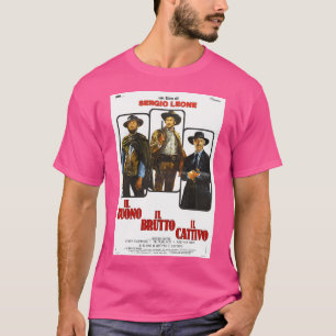 Camiseta O Bem O Mau O Poster italiano feio