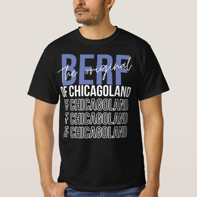 Camiseta O Berf Original Da Impressão Engraçada De Chicagol (Frente)