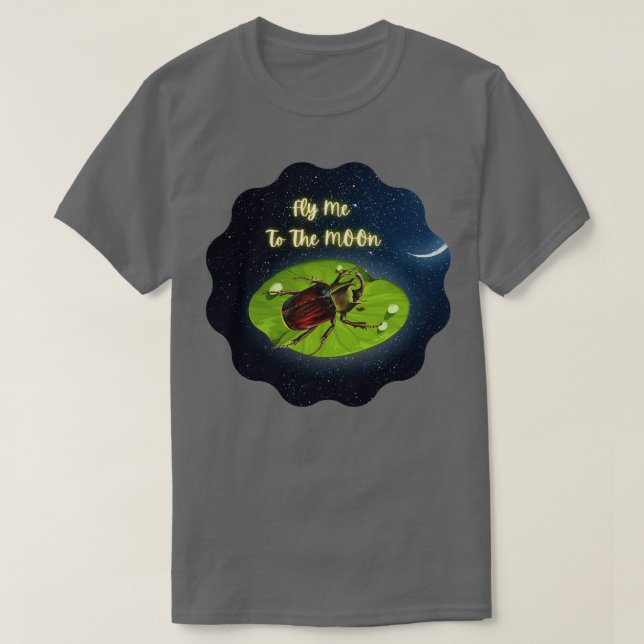 Camiseta O Besouro Me Leva À Lua (Frente do Design)