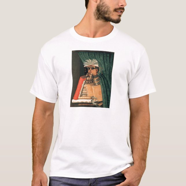 Camiseta O bibliotecário de Giuseppe Arcimboldo (Frente)