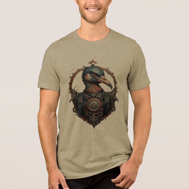 Camiseta "O Bico de Ferro: Um Ibis Steampunk" (Frente)