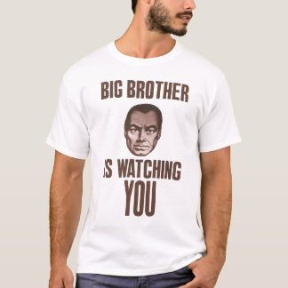 Camiseta o big brother está olhando-o