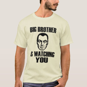 Camiseta O big brother está olhando-o