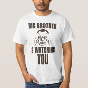Camiseta O big brother está olhando-o (vidros de dedo) tee