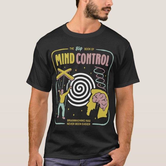 Camiseta o biik grande do controlo da mente que (Frente)