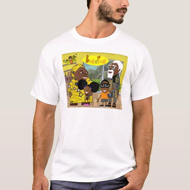 Camiseta O bino e a família de Fino (Frente)