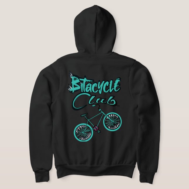 Camiseta O Bitacycle Club Hoodie Aqua (Postura das costas)
