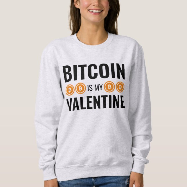 Camiseta O BITCOIN É MEU NAMORADO Diversão Criptomoeda (Frente)
