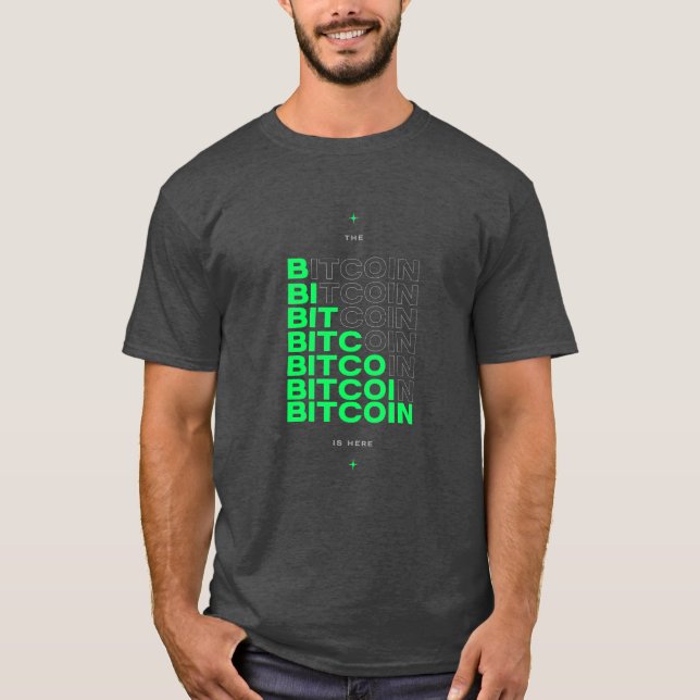 Camiseta O Bitmoeda Está Aqui (Frente)