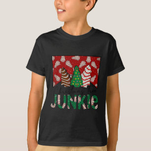 Camiseta O Bolo De Árvore De Natal Divertido Junkie Tis A É