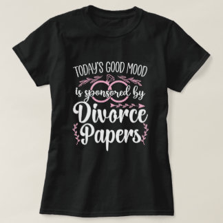 Camiseta O Bom Humor de Hoje é Patrocinado por Papéis de Di