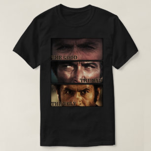 Camiseta O Bom O Mau O Feio Western Clássico