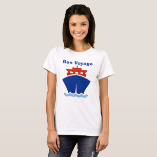 Camiseta O bon voyage, adiciona o texto