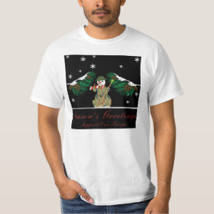 Camiseta O boneco de neve militar