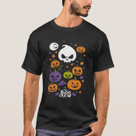 Camiseta O Boo Crew Orange Halloween