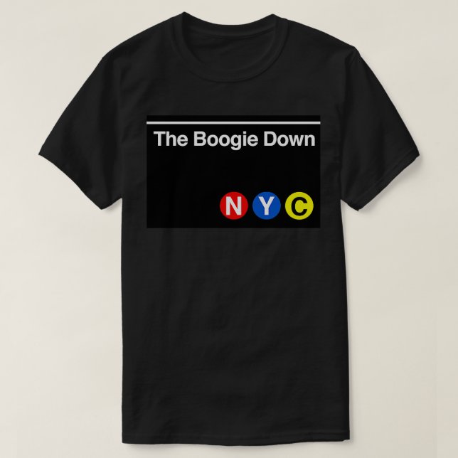 Camiseta O Boogie Down Subway Sign TShirt (Frente do Design)