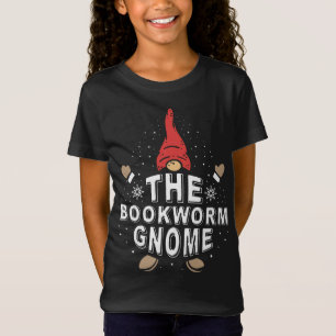 Camiseta O Bookworm Gnome Funny Match Family Natal