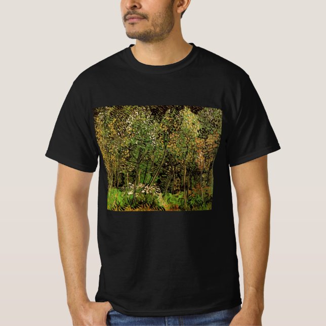 Camiseta O Bosque por Vincent van Gogh (Frente)