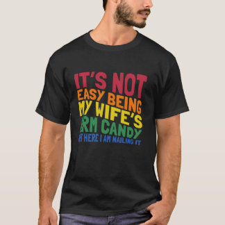 Camiseta O braço da mulher, o doce, casado com o Casal, é e