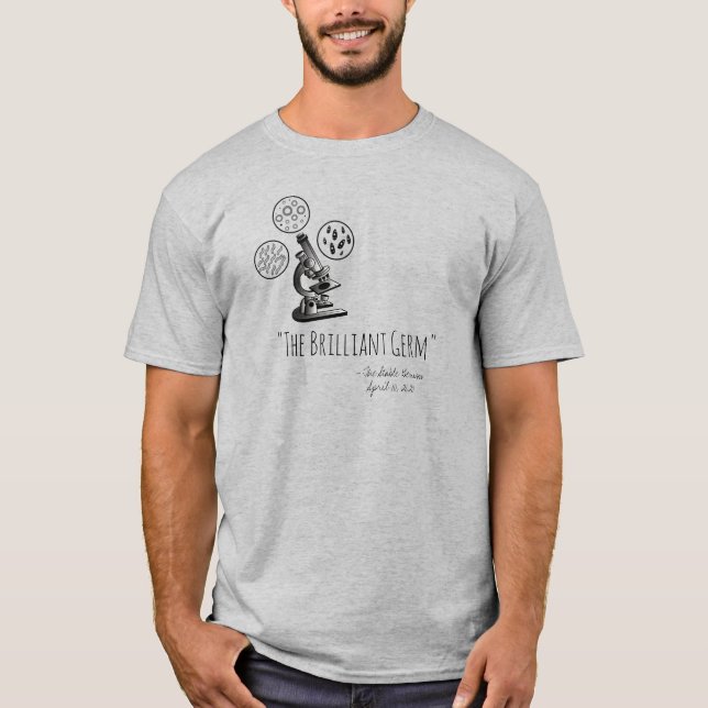 Camiseta O Brilhante Germ - Donald Trump - vírus Corona (Frente)