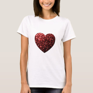 Camiseta O brilho vermelho do encanto bonito sparkles