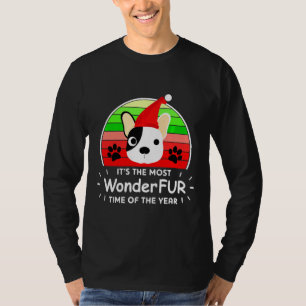 Camiseta O Buldogue Francês Natal Para Cachorro