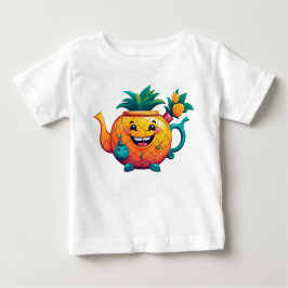 Camiseta O bule de abacaxi feliz e própero