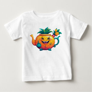 Camiseta O bule de abacaxi feliz e própero
