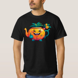 Camiseta O Bule De Abacaxi Feliz E Próspero