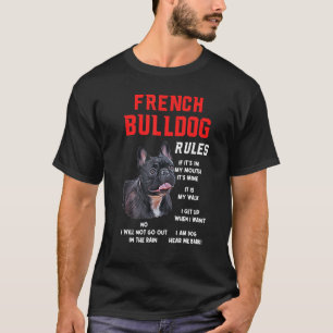 Camiseta O Bulldog Francês Arrefece O Proprietário Do Cacho