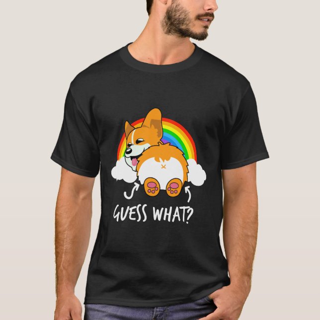 Camiseta O Bumbum Corgi Admite Que Engraçado (Frente)
