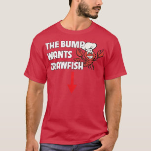 Camiseta O Bump quer lagosta ferve Comida de gravidez engra