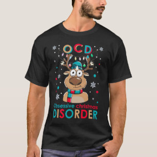 Camiseta O C D Perturbação Obsessiva de Natal Cristo
