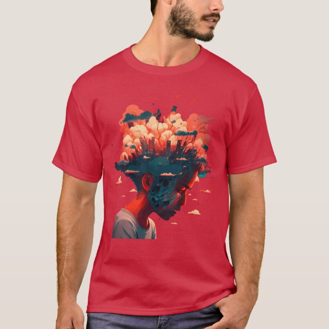 Camiseta O Cabeçalho da Cidade vintage (Frente)