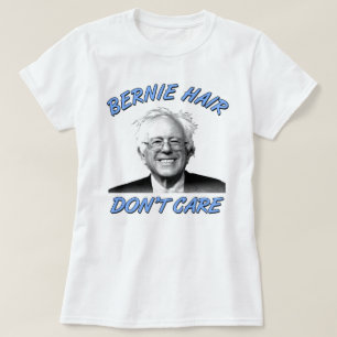 Camiseta O cabelo de Bernie não se importa mulheres das