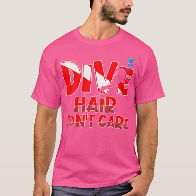 Camiseta O Cabelo Não Se Importa Com As Mulheres Piada Engr (Frente)