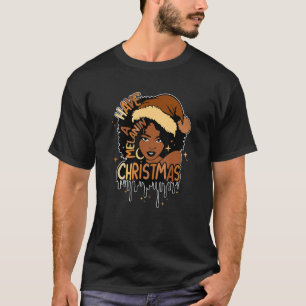 Camiseta O Cabelo Negro Natural Afro Tem Um Natal De Melani