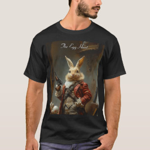 Camiseta O Caça ao Ovo Bunny Páscoa Steampunk Engraçado Grá