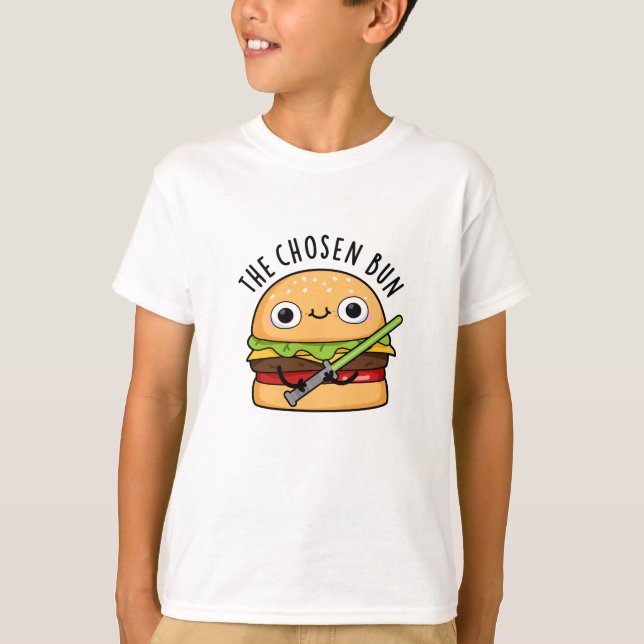 Camiseta O caçador de Comidas engraçada escolhido, Bun Pun (Frente)