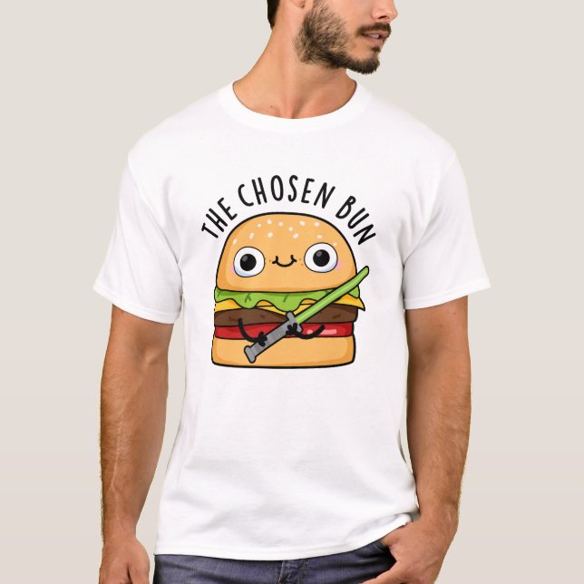 Camiseta O caçador de Comidas engraçada escolhido, Bun Pun (Frente)