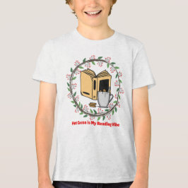 Camiseta O cacau é a minha vibração de leitura