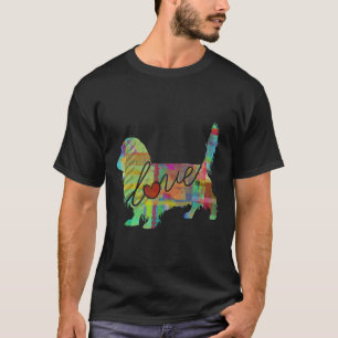 Camiseta O Cachorro De Dachshund Weiner De Longa Altura Ado