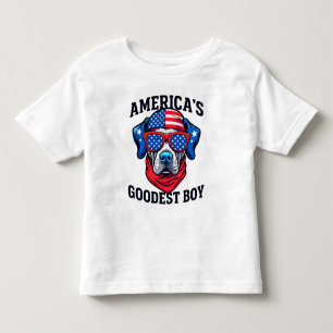 Camiseta O Cachorro de Menino Mais Goodecedor da América