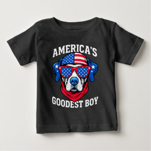 Camiseta O Cachorro de Menino Mais Goodecedor da América