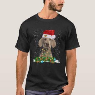 Camiseta O Cachorro De Natal Do Weimaraner É Um Presente De