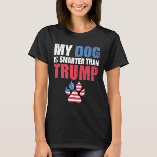 Camiseta O Cachorro É Mais Inteligente Que O Seu Presidente