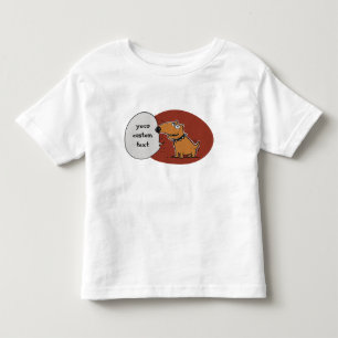 Camiseta o cachorro engraçado diz algo