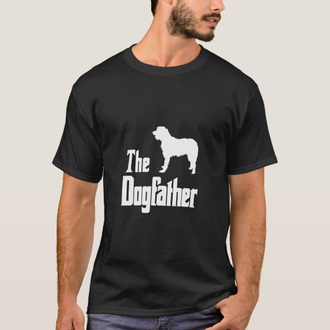 Camiseta O Cachorro Engraçado Dogdad Dotado Engraçado Wolfh (Frente)